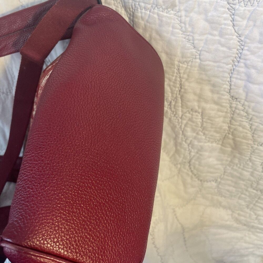 Coach New Year Barrow Backpack Red Coated Canvas Horse Carriage Varsity Stripe - Picture 14 of 14
